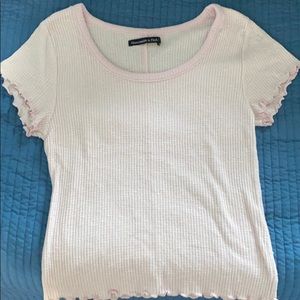 Baby pink Abercrombie and Fitch women’s top
